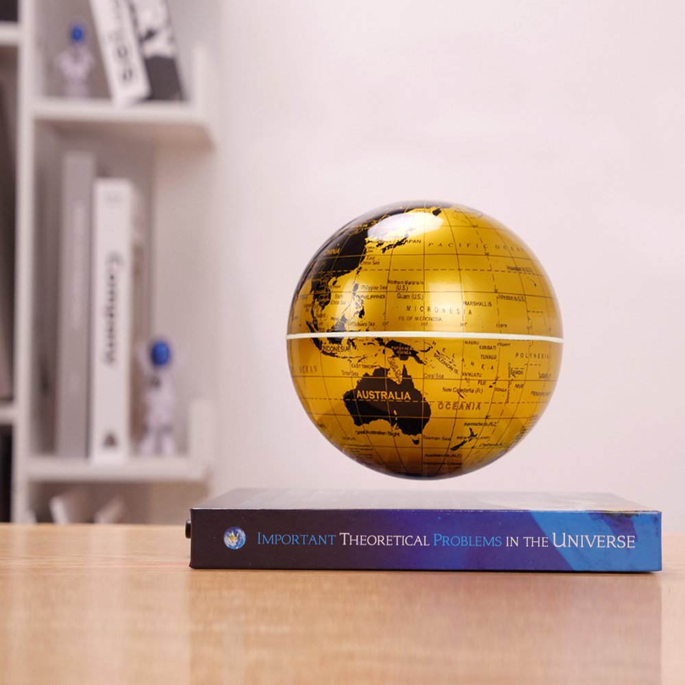 Factory Price Patented Spinning Geography Geometric Teaching Illuminated Tabletop Terrestrial Magnetic Levitating Floating Globe