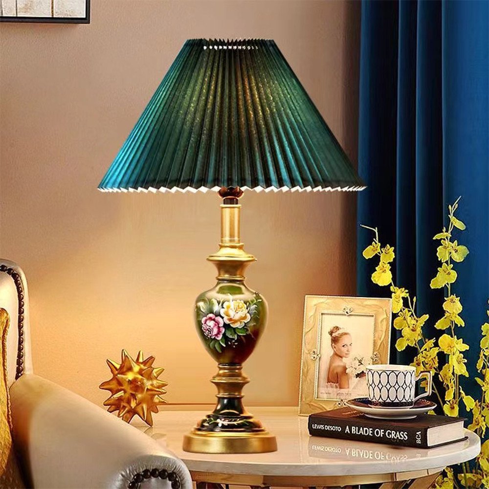 American Retro LED Table Lamp European Luxury Night lamps home decor Living Room Hotel Bedroom bedside lamp Desk Light