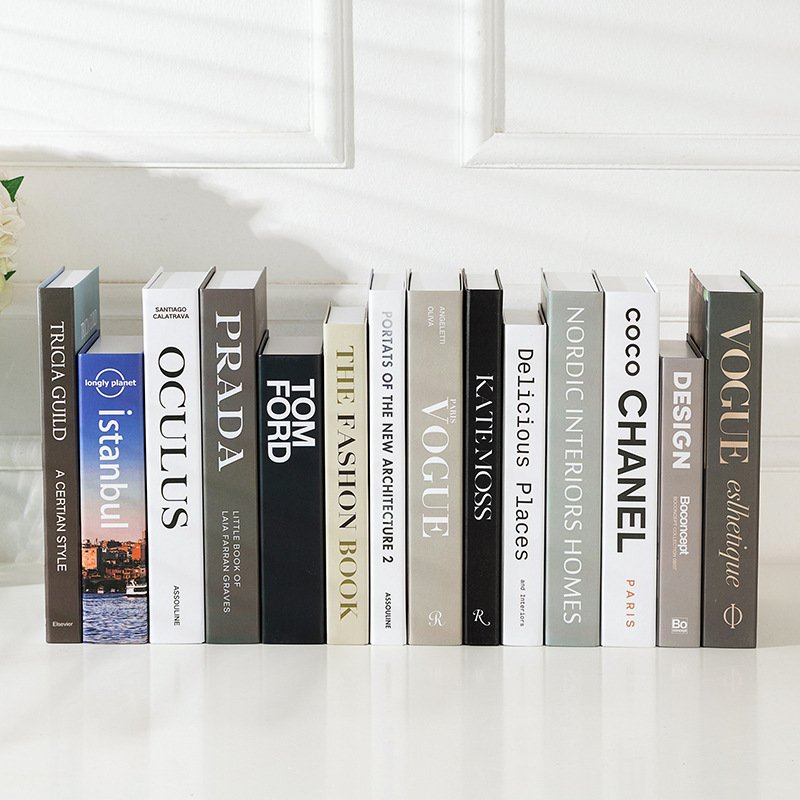 Modern Nordic Style Simulated English Fake Book Simple Hotel Soft Decorations Ornaments Props Creative furnishings