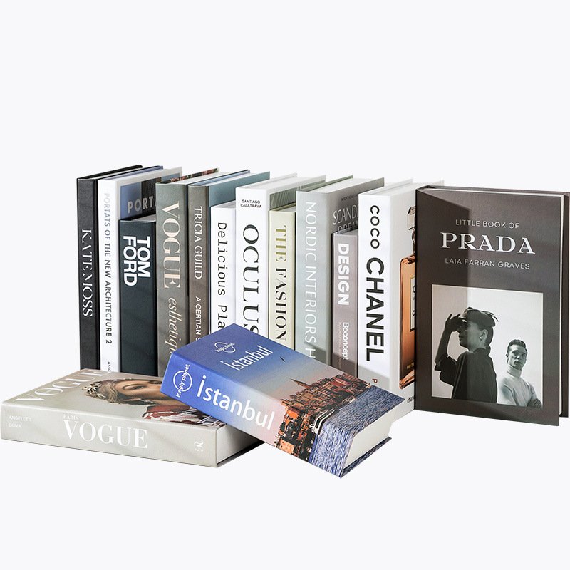 Modern Nordic Style Simulated English Fake Book Simple Hotel Soft Decorations Ornaments Props Creative furnishings