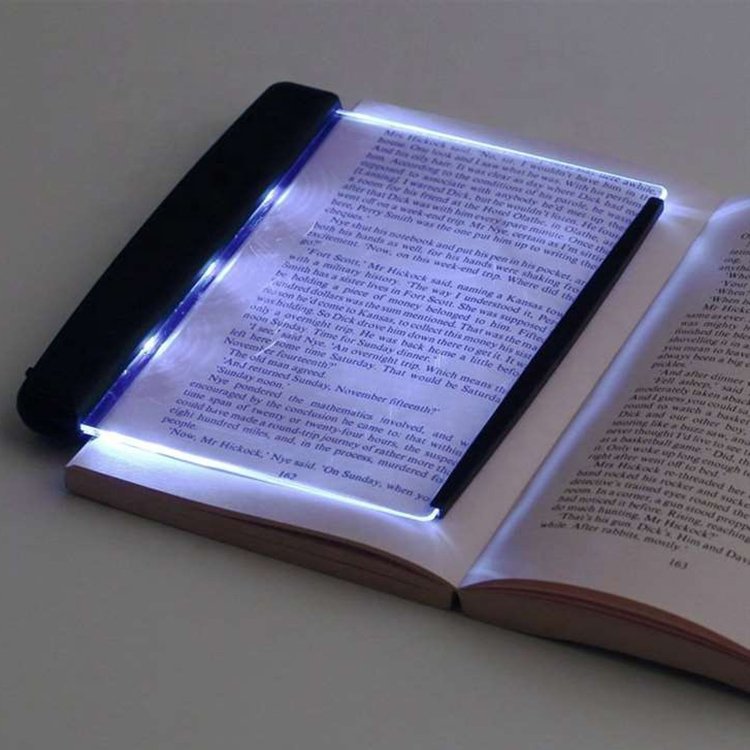 Portable Battery Powered Eye Care Clip-On Book Lights Lightwedge Light Panel Book Reading Lamp Bedroom Book Lights