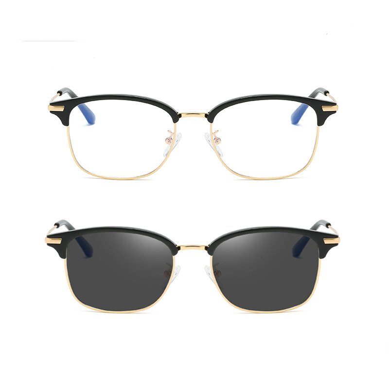 New multifocal photochromic anti blue light reading glasses women men progressive both near and far