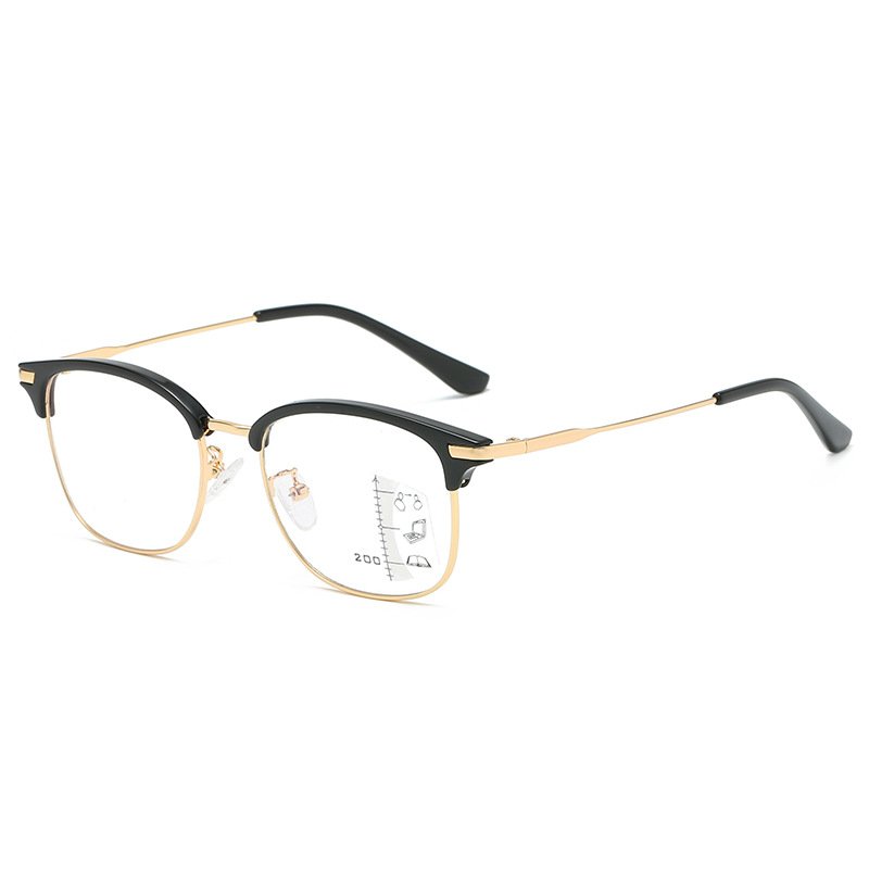 New multifocal photochromic anti blue light reading glasses women men progressive both near and far