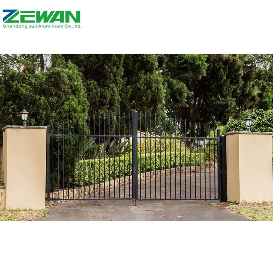 Metal Security Front Door Design Aluminium Fence Trellis Gates Aluminum Decorative Garden Gate for Houses