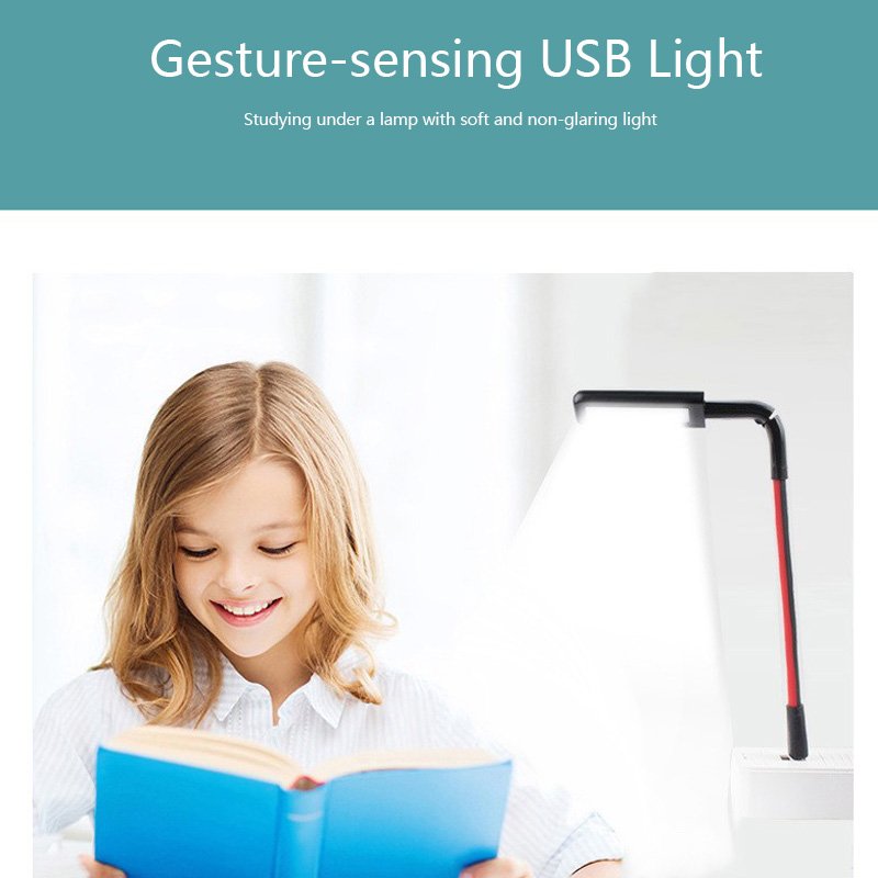 Mini portable laptop USB LED light Touch sensor Dimmable desk lamp suitable for mobile power camping laptop book night light