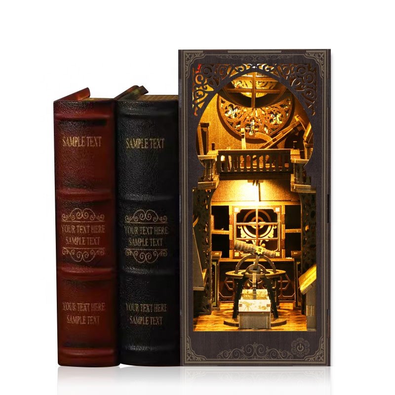 2024 MDF wood Astronomy museum story handmade Home decoration diy mini dollhouses nook nook for adult
