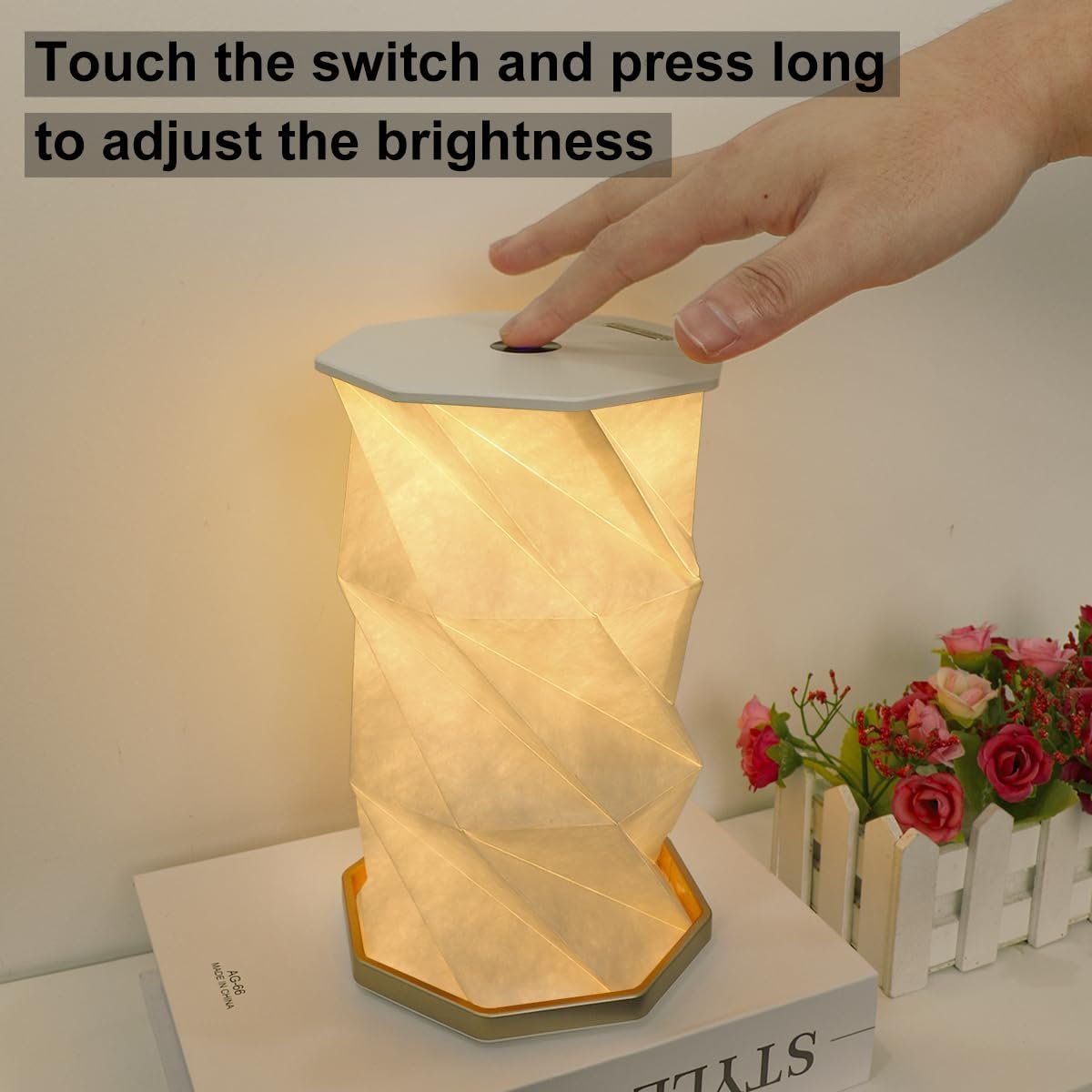 Rotating Folding Book Lamp with LED Lighting: Versatile Reading Light portable for Home & Travel outdoor