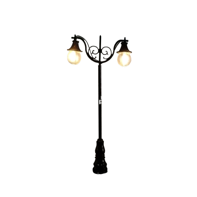 senlin Sand table Model street light landscape decoration Boutique scene Mini double head Garden Light (warm white)TG-15