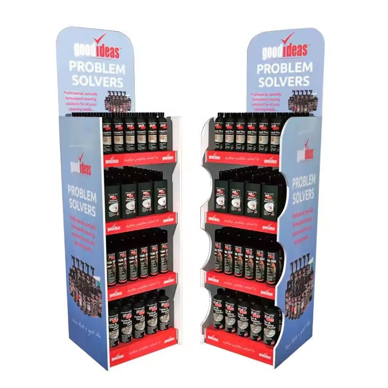 Food PVC Foam Board Water Bottle Floor Display Stand