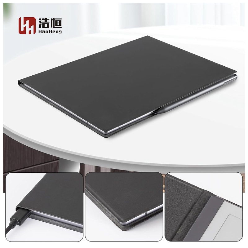 Ultra Lightweight Folio Cover Fabric and PU Leather Magnetic Case for Remarkable 2 Paper Tablet Book with Bulit-in Magnet