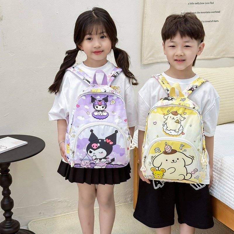 New children's bag cartoon backpack kindergarten boys girls light cute cartoon anime book bag wholesale