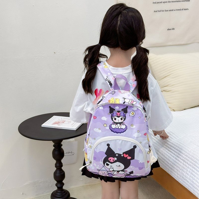 New children's bag cartoon backpack kindergarten boys girls light cute cartoon anime book bag wholesale