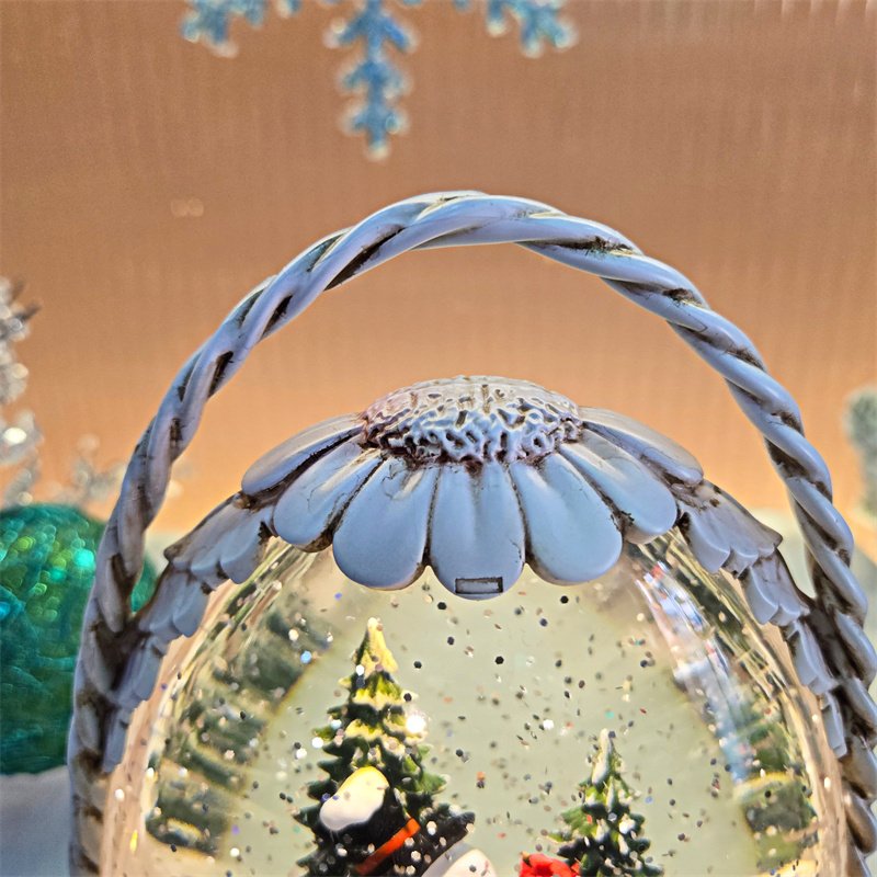 New Design Lighted Musical Book Christmas Lamp Plastic Christmas Snow Globe Water Lantern For Gifts