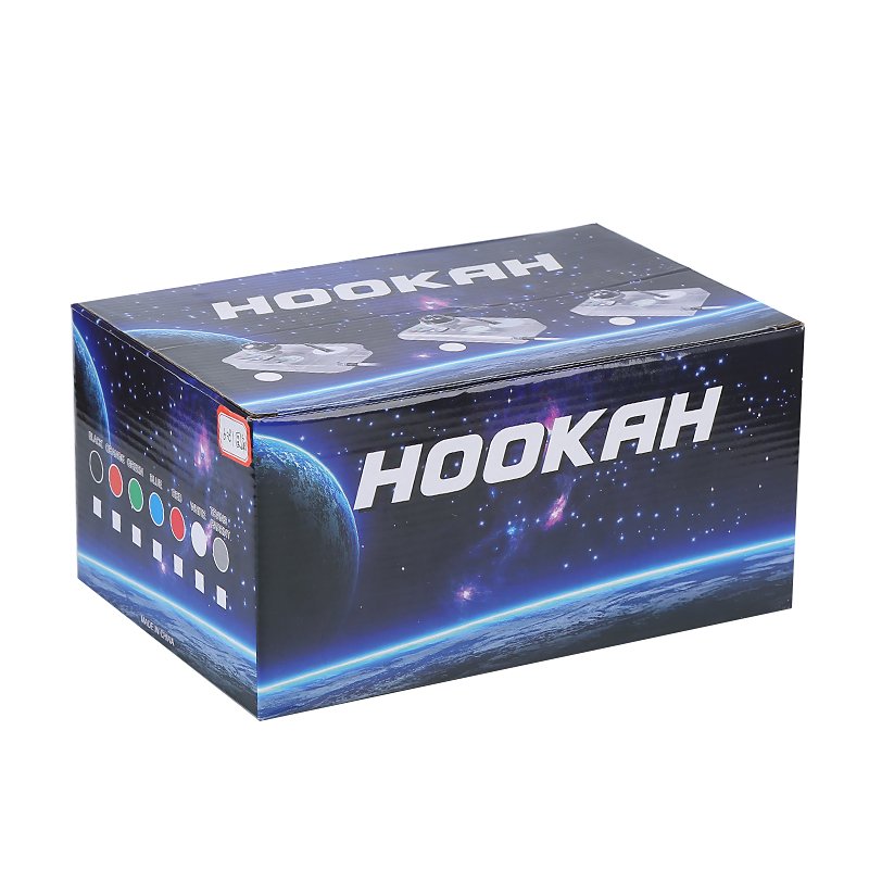 Wholesale Box Hookah Transparent Acrylic Hookahs for Sale Acrylic Book Shisha with LED Light Travel Hookah Cup Portable Shisha