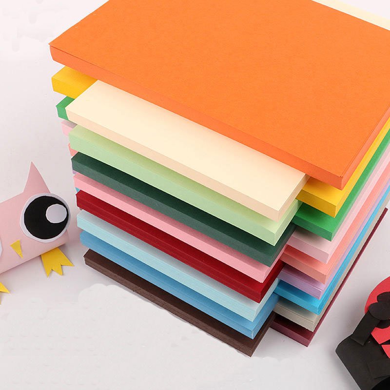 Ready stock 150g 200g 250g 300g thick cardboard color printing paper painting 3D book hard cardboard
