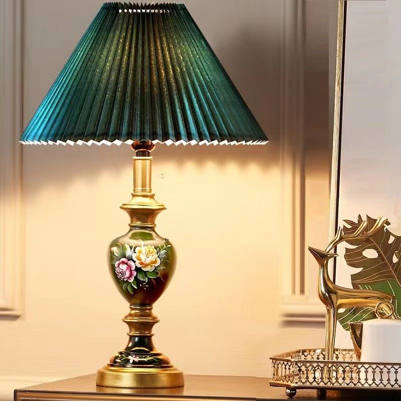 American Retro LED Table Lamp European Luxury Night lamps home decor Living Room Hotel Bedroom bedside lamp Desk Light