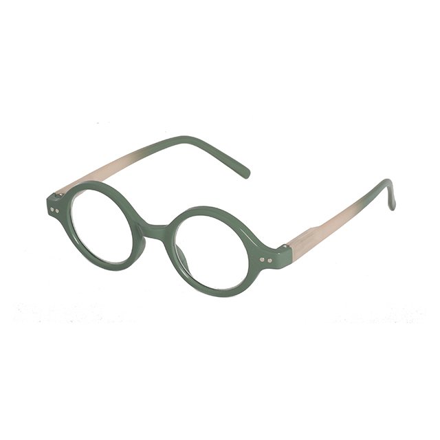 New Arrival Fashion Round Plastic Semi-transparent Reading Glasses For Reading Book Computer