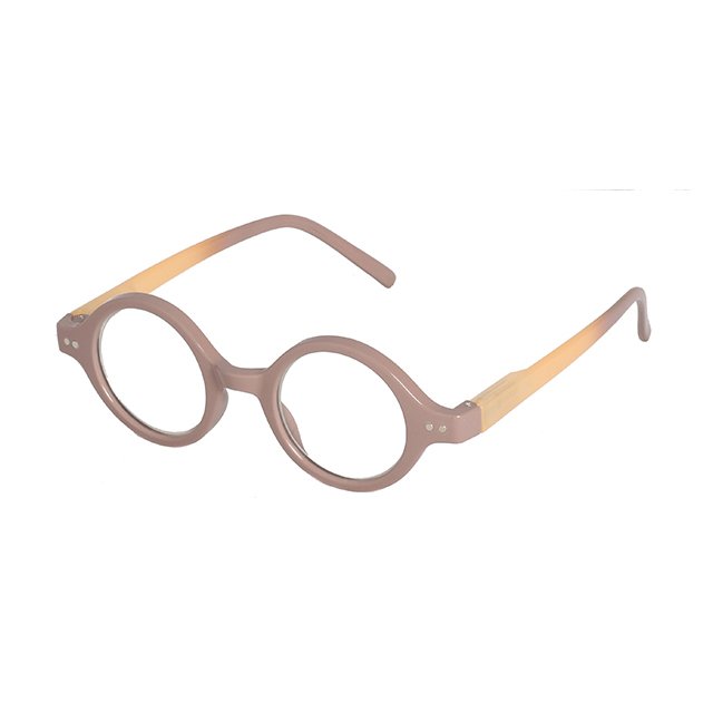 New Arrival Fashion Round Plastic Semi-transparent Reading Glasses For Reading Book Computer