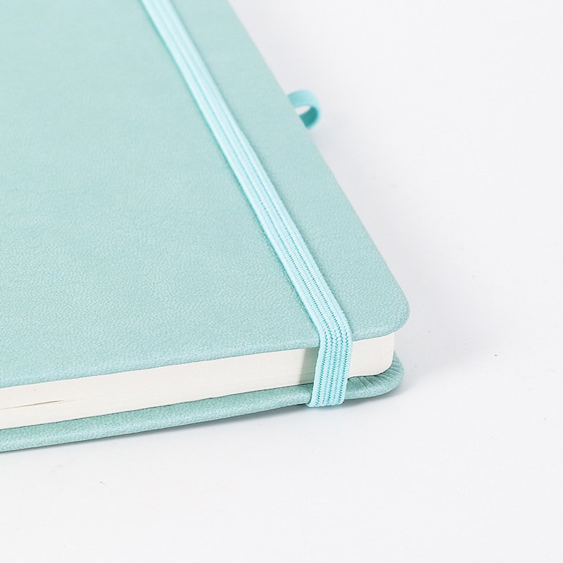 Hardcover Diary Custom Logo Journal Book Printing A5 Leather Notebook With Elastic Band