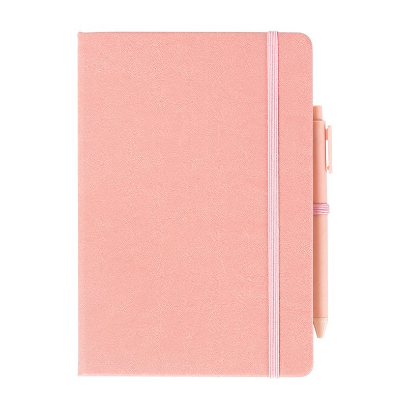 Hardcover Diary Custom Logo Journal Book Printing A5 Leather Notebook With Elastic Band