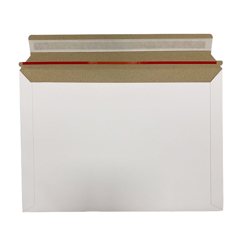Custom Logo Printed Hard Board Backed Envelope Do Not Bend Rigid Hard Mailer Shipping Bag Kraft Brown Cardboard Shipping Bags