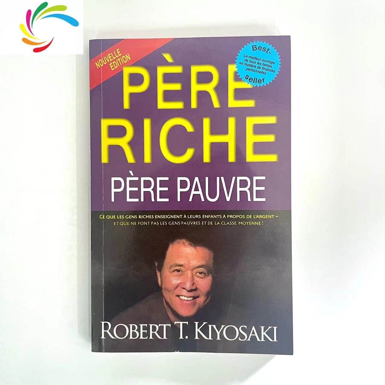 Book supplier French 2023 Custom Bestsellers Inspirational Books Rich Dad Poor Dad Adult Hardcover book Printing