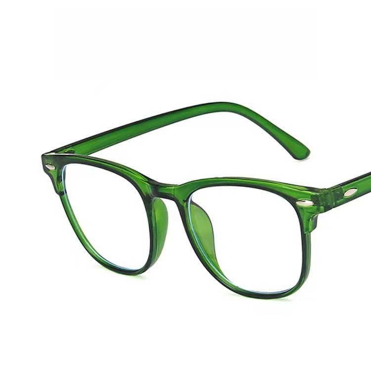 2024 New Internet Celebrity Same Style Myopia Glasses Retro Rice Nail Anti Blue Light Eyewear/GlassesTransparent Color Eyeframe