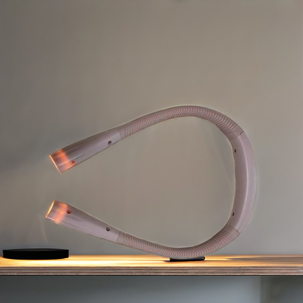 Modern Convenient Flexible LED Neck Hug Light Rechargeable Folding Book Reading Lamp Handsfree with Plastic Body