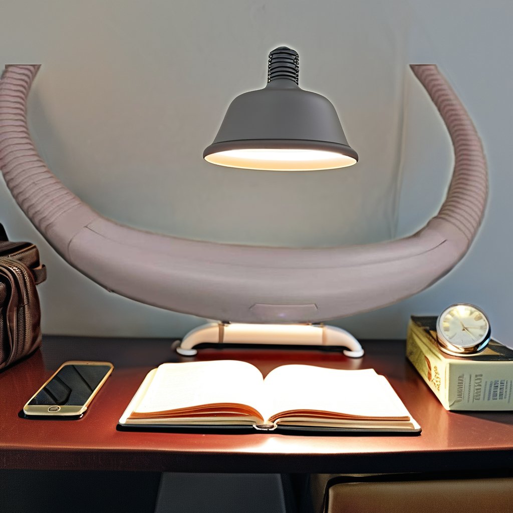 Modern Convenient Flexible LED Neck Hug Light Rechargeable Folding Book Reading Lamp Handsfree with Plastic Body