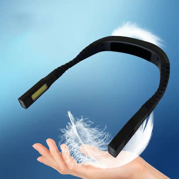 Handsfree Book Light Foldable LED Type-C Rechargeable Neck Reading Lamp Flexible Hanging 3 Modes Eye Care Lights