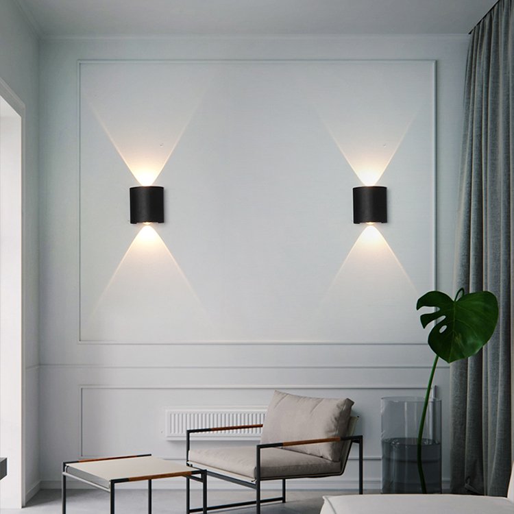 Outdoor Waterproof Wall Lamp Up And Down Lighting Outside Balcony Door Corridor Outdoor Wall LED Lamp