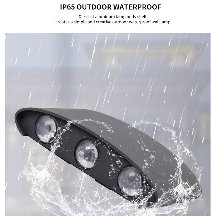 Outdoor Waterproof Wall Lamp Up And Down Lighting Outside Balcony Door Corridor Outdoor Wall LED Lamp