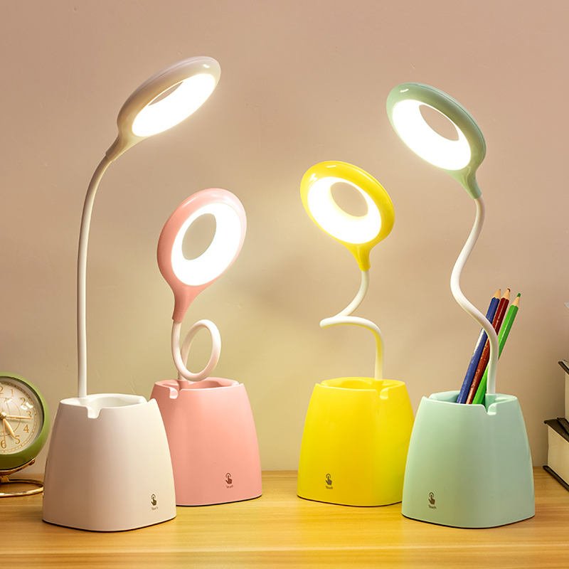 Table Lamps Bedroom Bedside Desk Lamp 3 Brightness Levels Touch Dimming Reading Portable Wireless Table Lamp Led Night Lights