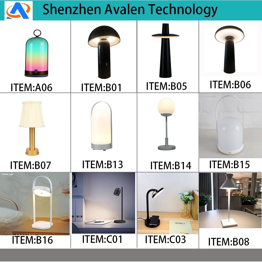 Shenzhen Avalen Factory 3 in 1 wireless charger clock alarm folder touch control desk reading light for book