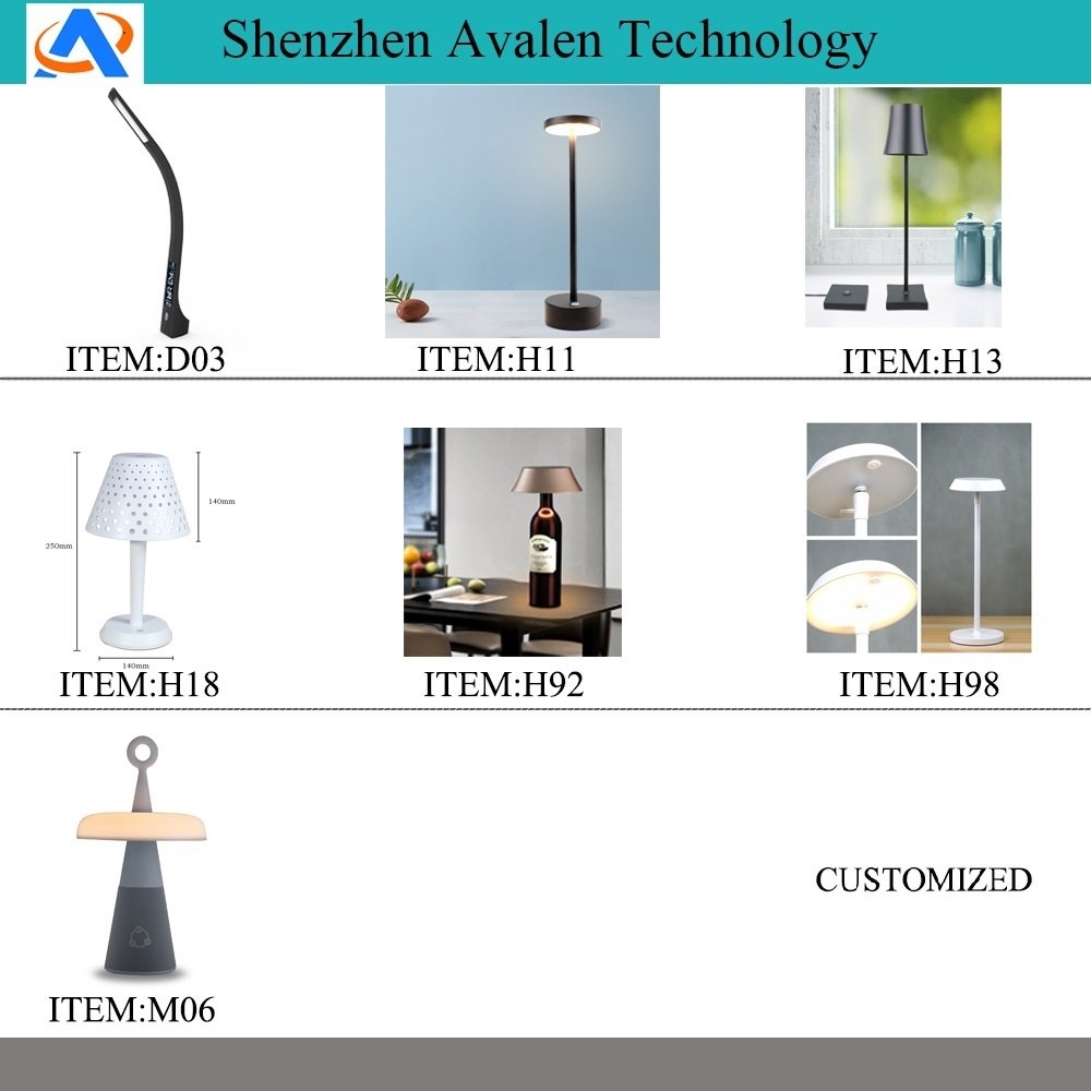 Shenzhen Avalen Factory 3 in 1 wireless charger clock alarm folder touch control desk reading light for book