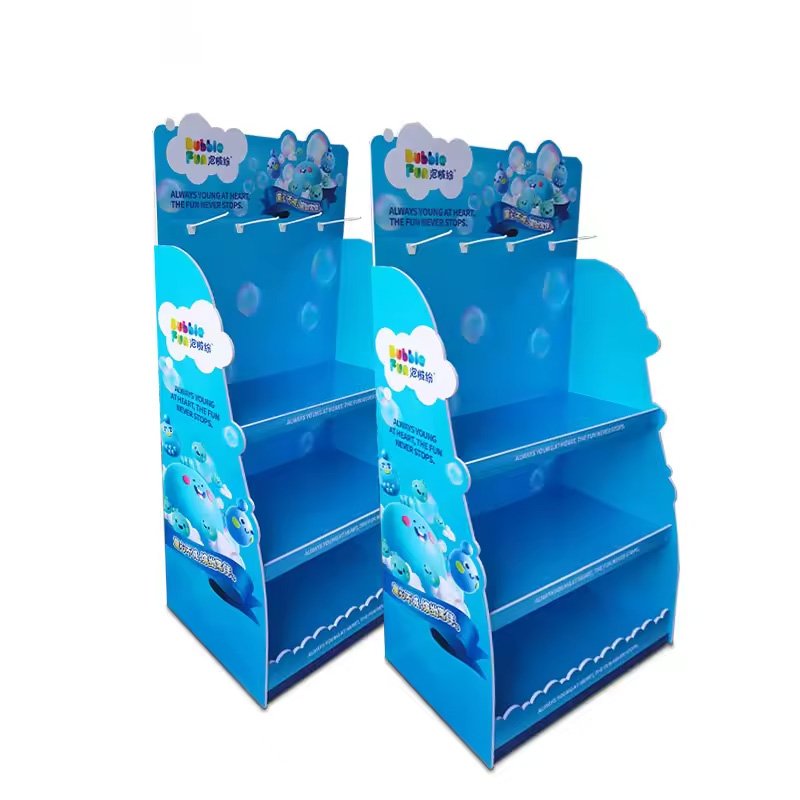 PVC Floor Display Stand Soda Canned Display Rack