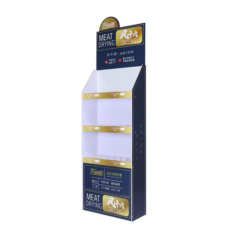 PVC Floor Display Stand Soda Canned Display Rack