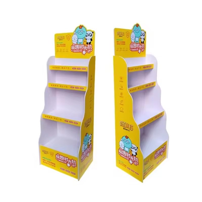 PVC Floor Display Stand Soda Canned Display Rack