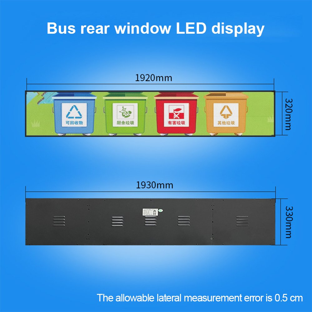 Bus Led Screen Taxi Led Matrix Message Display For Destination And Route Bus Station Broadcaster Led Screen Custom Oem Factory