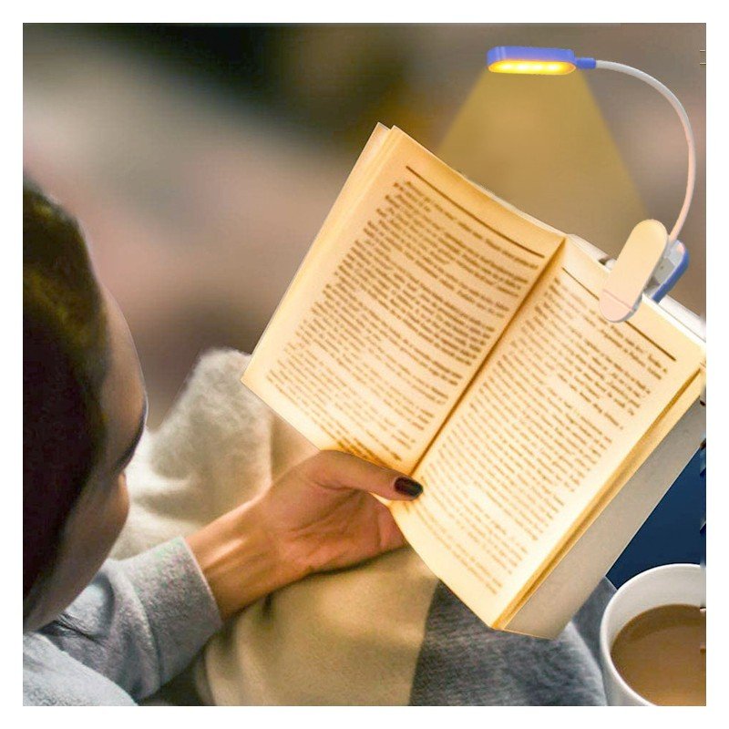 USB Charging LED Desk Lamp Small Mini Clip-on Eye Protection Book Light Student Reading Light