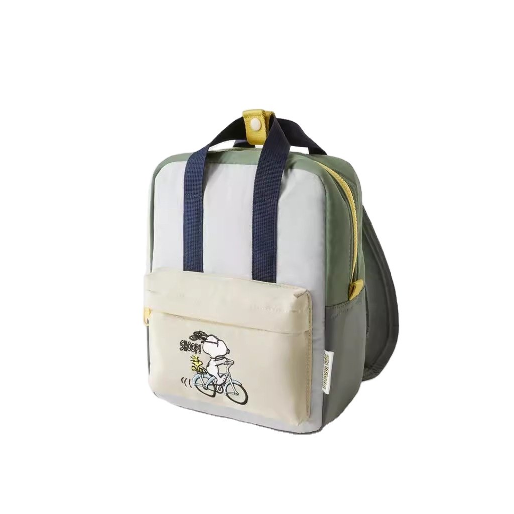 Wholesale print kids kindergarten School Backpack Cartoon Cute Snoopi Children Primary School Bags For Teenage Girls