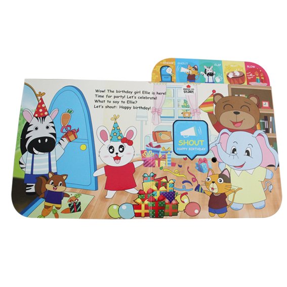 Custom Early Education Children Interactive Sound Book Toys Noisy Animal Sound Book