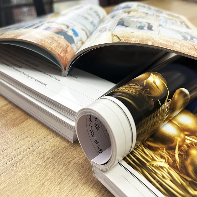 custom offset paper perfect binding light weight book printing full color A4 A5 softcover paperback book printing