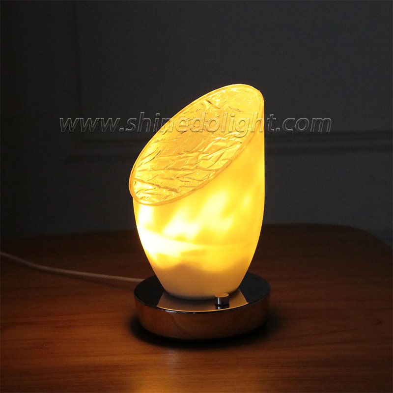 ins small red book net red rotating water ripple night light Creative Bedroom bedside flame ambiance lamp Dynamic table lamp