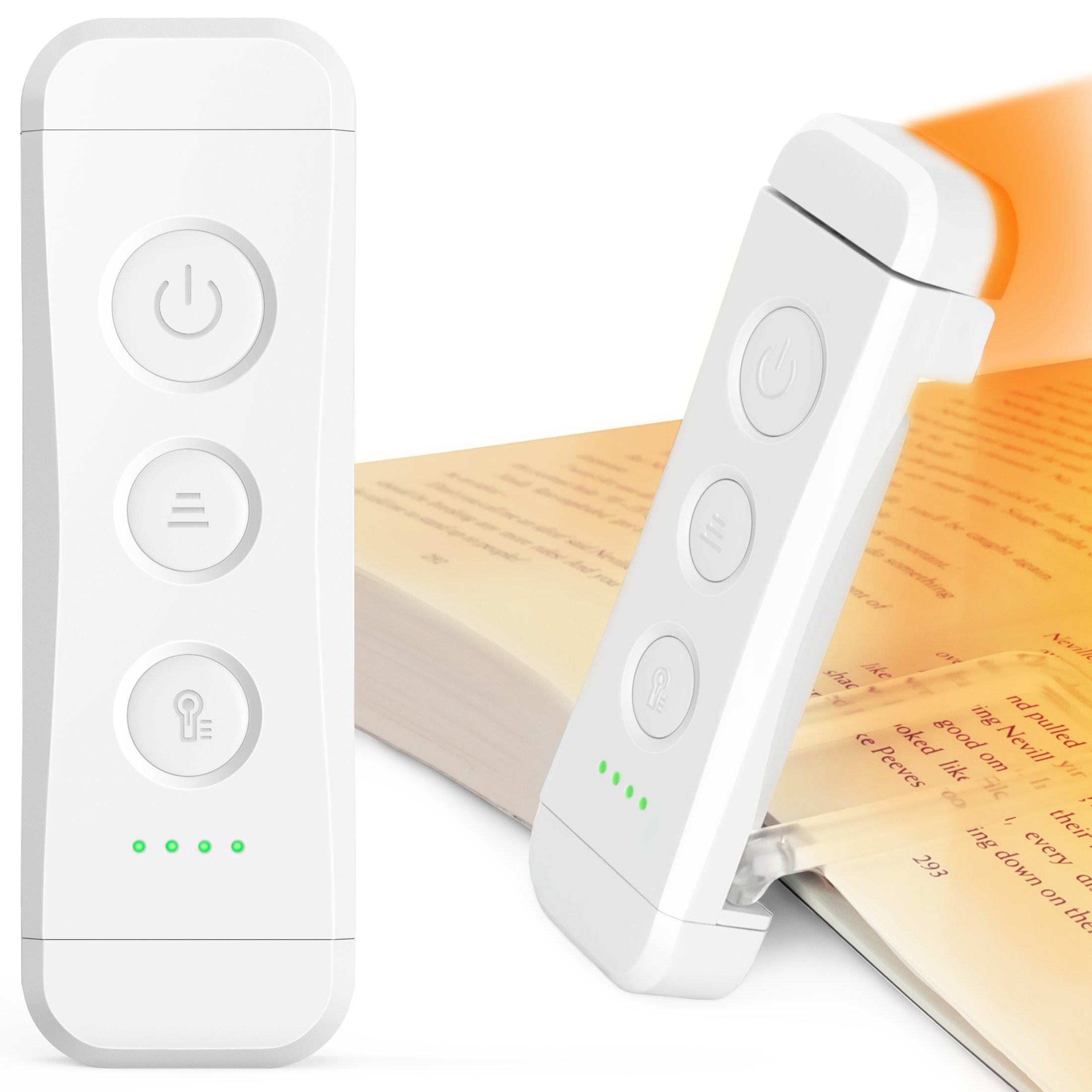 Brand Quality Reading Lightweight Glocusent Portable Rechargeable Amber Mini Clip On Book Reading Lamp Light For Bed Travel