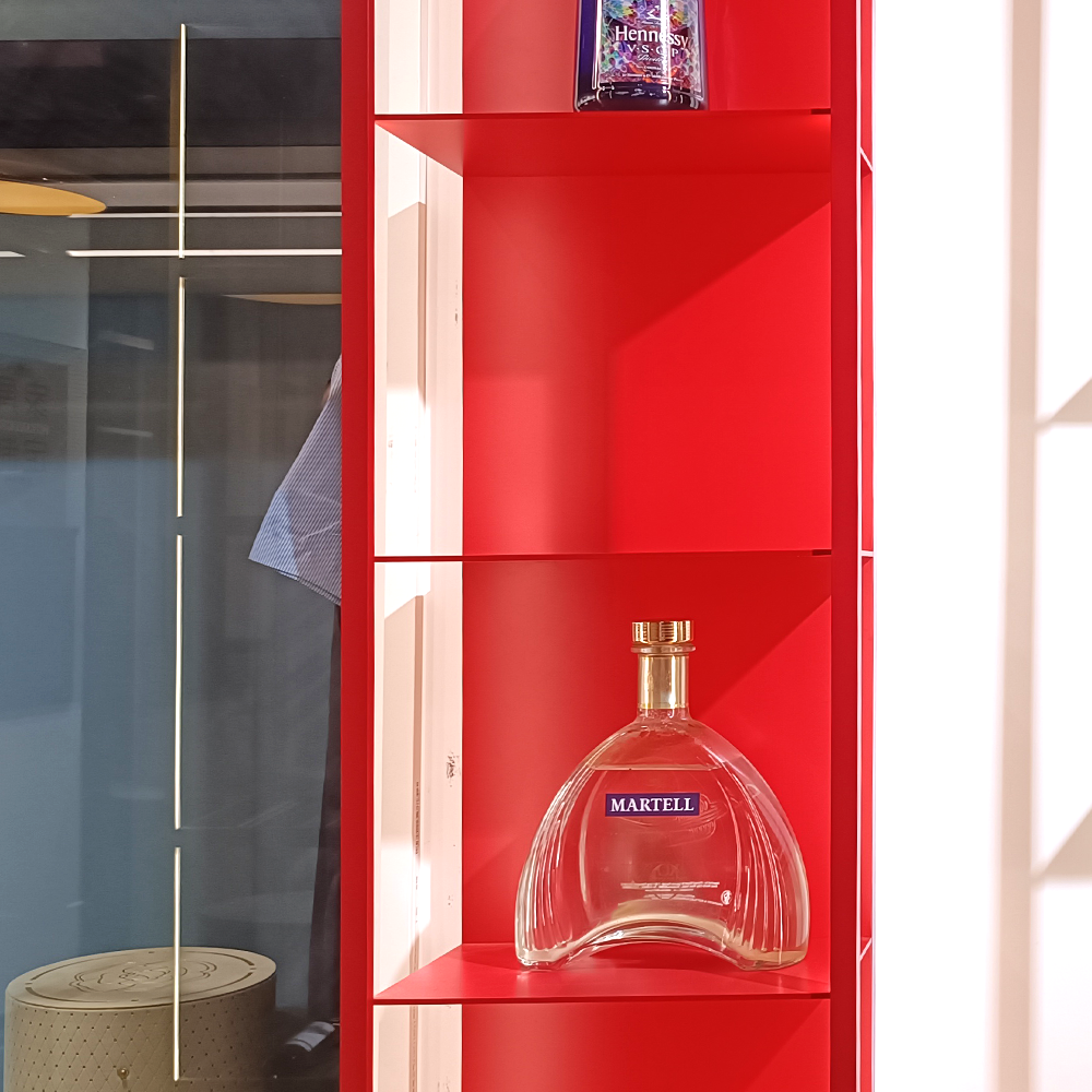 Wholesale Wall Decorative Minimalist Simple Aluminum Metal Modular Bookshelf