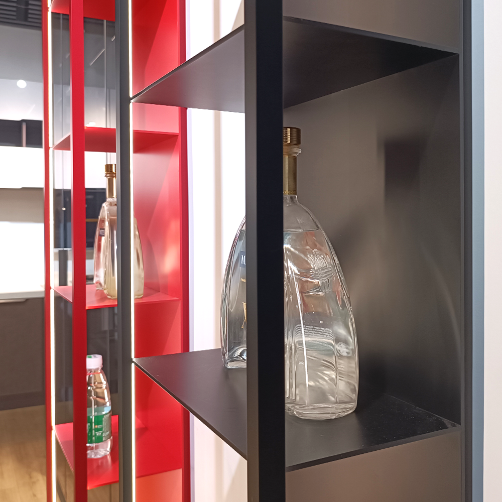Wholesale Wall Decorative Minimalist Simple Aluminum Metal Modular Bookshelf