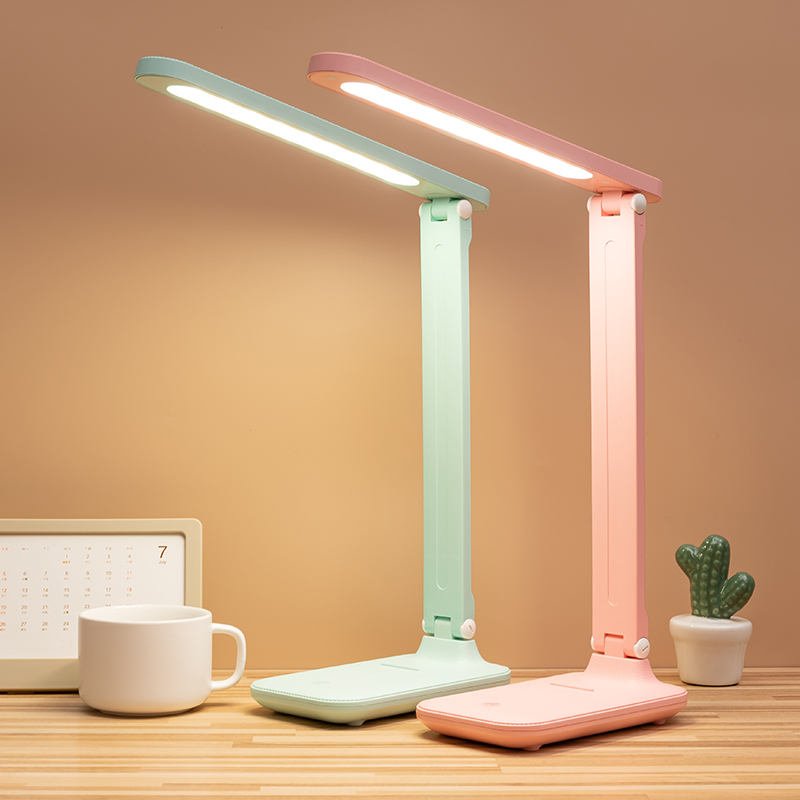 YOLOMO Rechargeable LED Desk Lamp Reading Light with 3-Level Touch Dimmer Table Lamp for Book Foldable Reading Book lamp