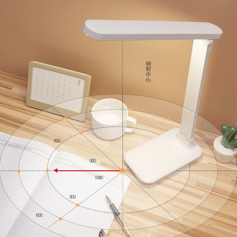 YOLOMO Rechargeable LED Desk Lamp Reading Light with 3-Level Touch Dimmer Table Lamp for Book Foldable Reading Book lamp