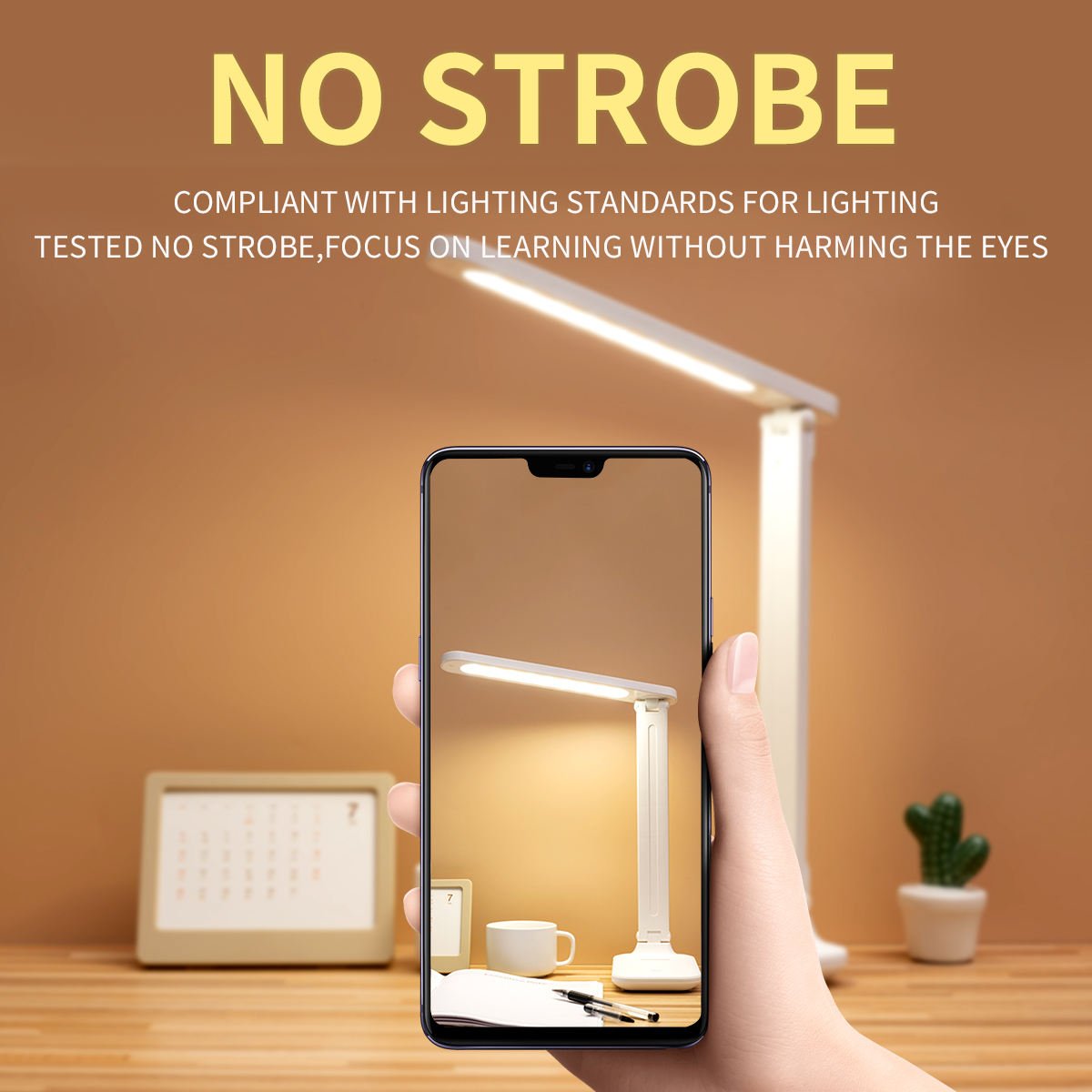 YOLOMO Rechargeable LED Desk Lamp Reading Light with 3-Level Touch Dimmer Table Lamp for Book Foldable Reading Book lamp